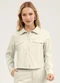 Cativa - Camisa em Material Sintético  Caramelo - variação: Bege