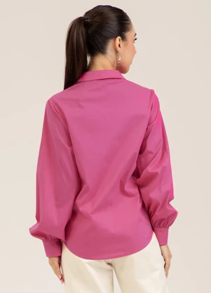 Cativa - Camisa em Tricoline  You Rosa - CATIVA