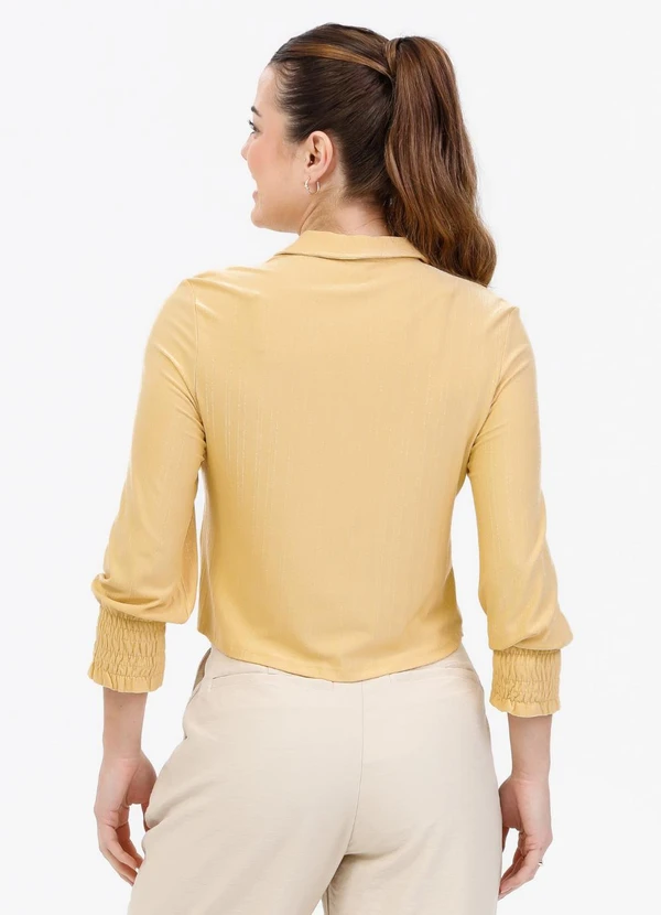 Camisa em Viscose Amarelo Claro - HABANA