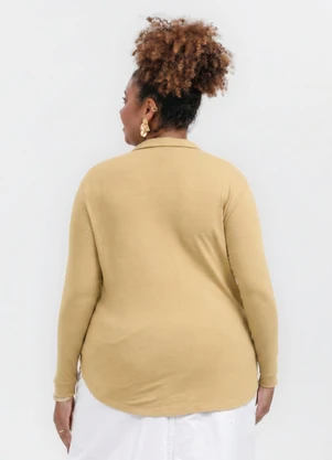 Habana - Camisa em Viscose Amarelo Claro - HABANA