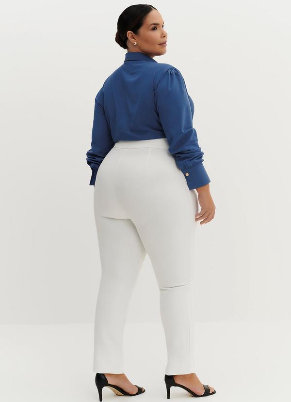 Principessa - Camisa em Viscose com Filetes nos Ombros Glaucia Azul 10