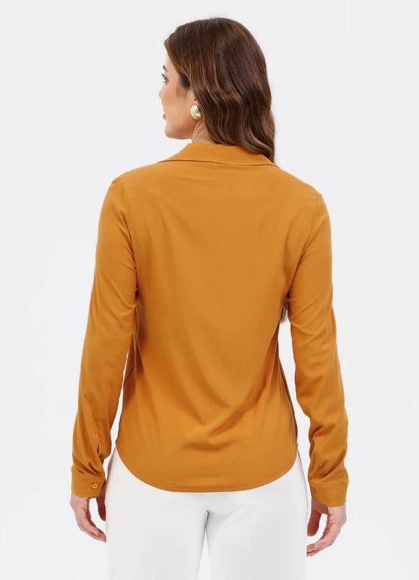 Camisa em Viscose Laranja - HABANA