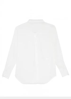 Enfim - Camisa Femina Tradicional em Liocel Branco - ENFIM