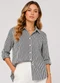 Rovitex - Camisa Feminina Alongada em Viscose Azul - variação: Azul