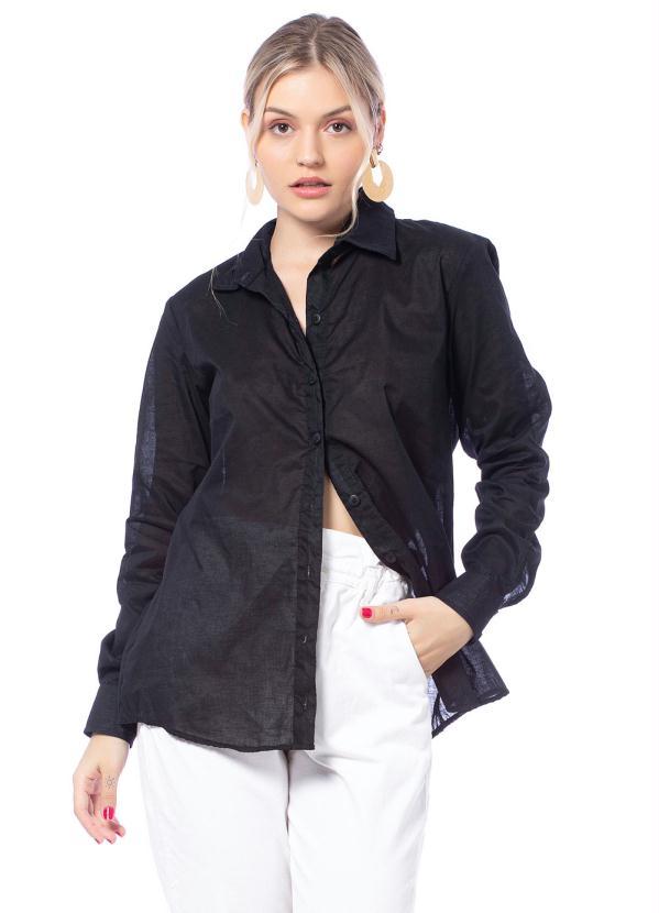 Up Close - Camisa Feminina Bruna Preto