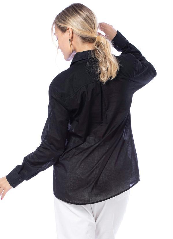 Up Close - Camisa Feminina Bruna Preto 2