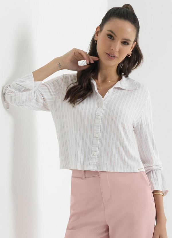 Cativa - Camisa Feminina com Amarração Branco