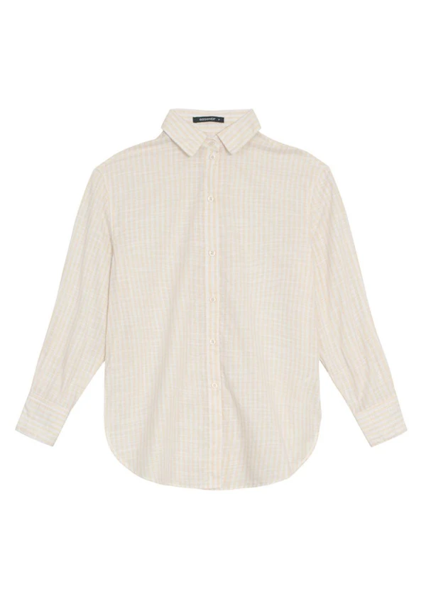 Essendi - Camisa Feminina com Botões Amarelo 2