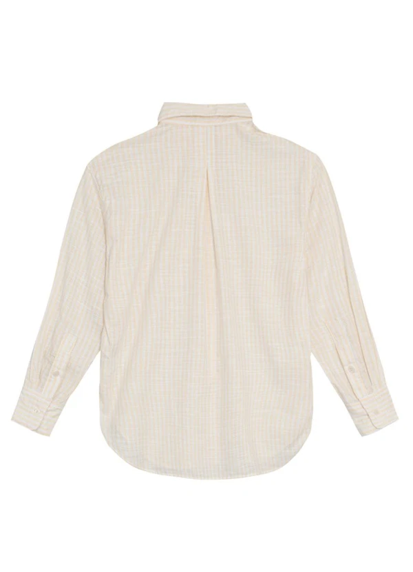 Essendi - Camisa Feminina com Botões Amarelo 3