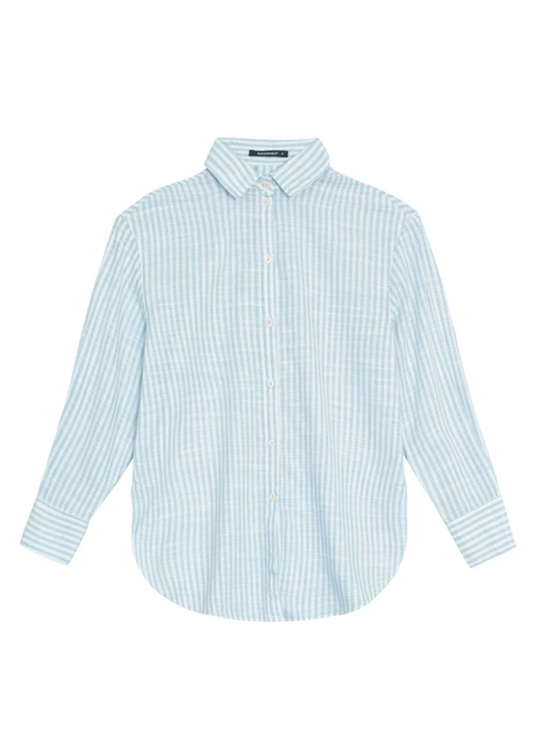 Essendi - Camisa Feminina com Botões Azul 2