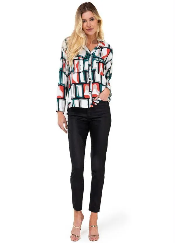 Endless - Camisa Feminina com Botões Verde 3