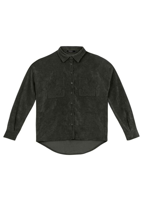 Essendi - Camisa Feminina de Veludo Verde 3