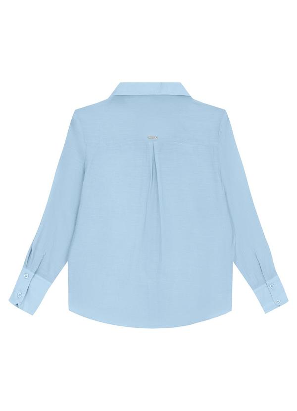 Enfim - Camisa Feminina em Liocel Azul Claro 4
