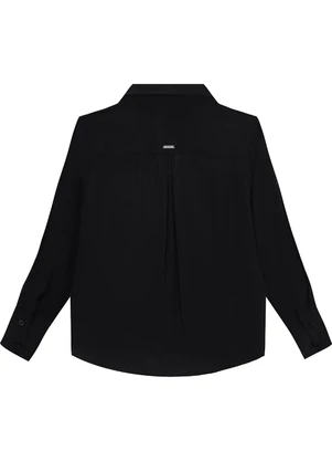 Enfim - Camisa Feminina em Liocel Preto - ENFIM