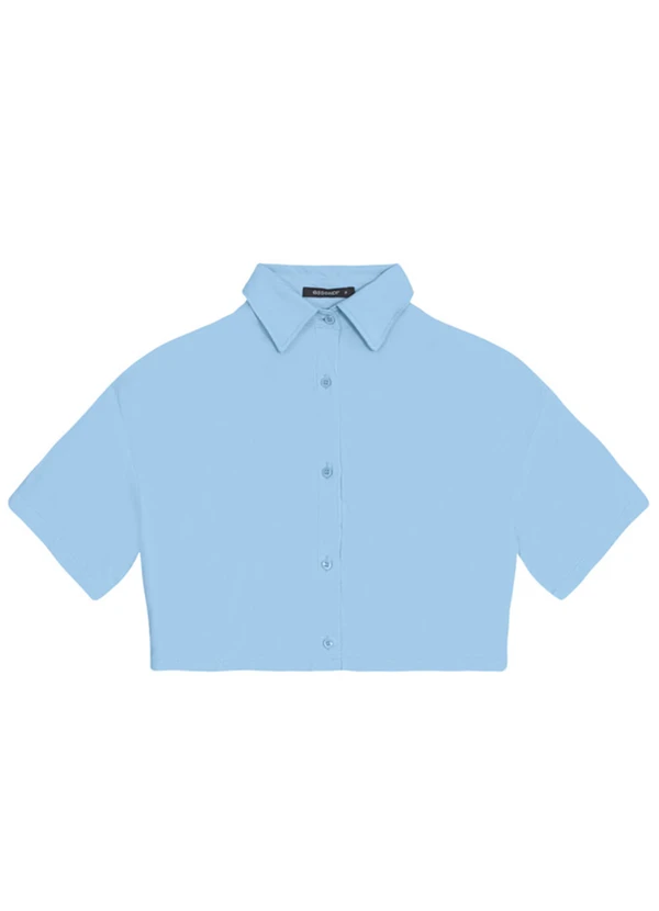 Essendi - Camisa Feminina em Viscose Sarjada Azul 4