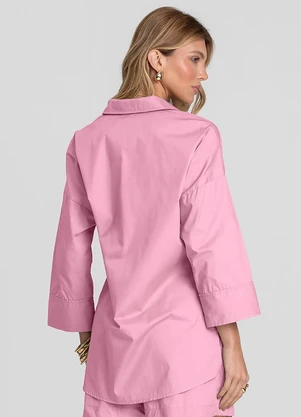 Dianna - Camisa Feminina Manga 7/8 Rosa - DIANNA