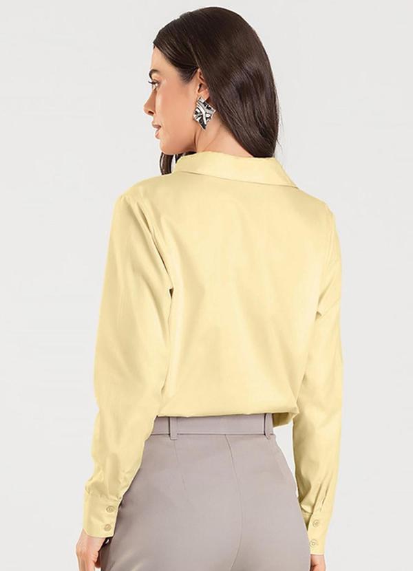 Dianna - Camisa Feminina Manga Longa Amarelo 2