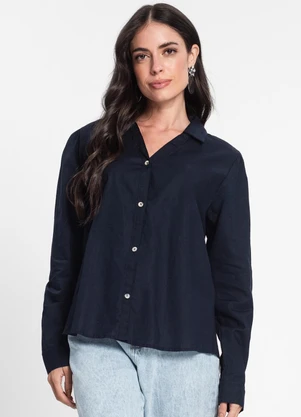 Endless - Camisa Feminina Manga Longa Azul - ENDLESS