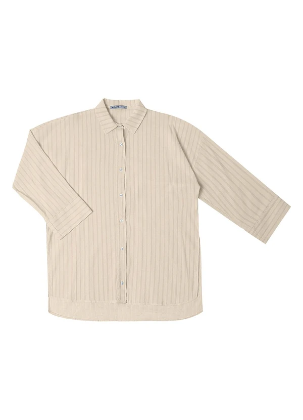 Endless - Camisa Feminina Manga Longa Bege 4