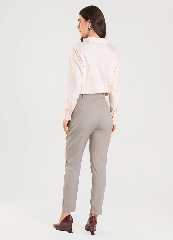 Dianna - Camisa Feminina Manga Longa Cinza 5