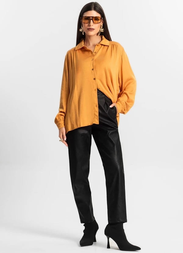 Endless - Camisa Feminina Manga Longa Marrom 3