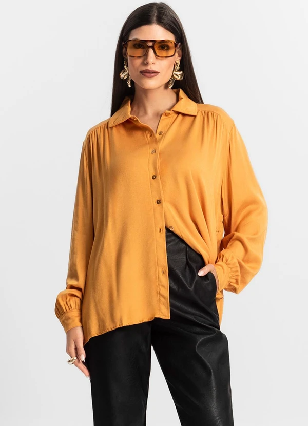 Endless - Camisa Feminina Manga Longa Marrom 4