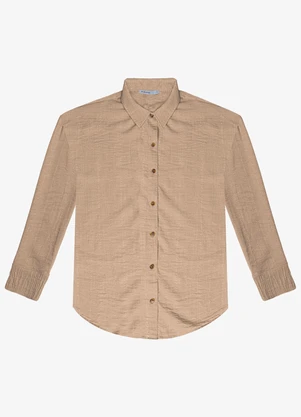 Endless - Camisa Feminina Manga Longa Marrom - ENDLESS