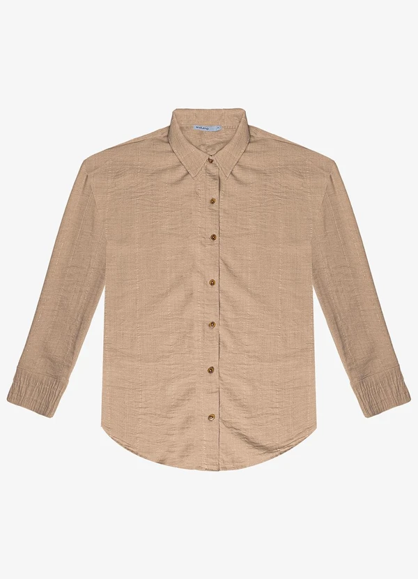 Endless - Camisa Feminina Manga Longa Marrom 2