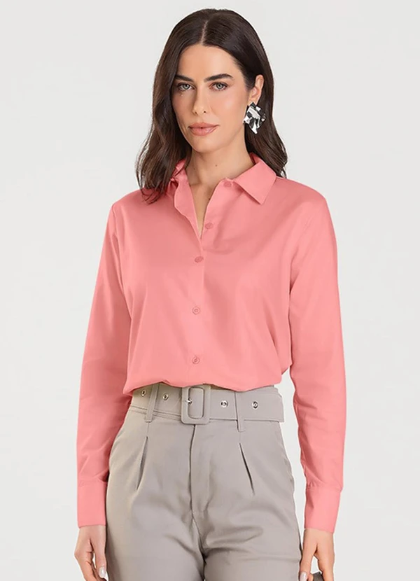 Dianna - Camisa Feminina Manga Longa Pitanga