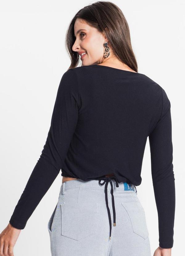 Rovitex - Camisa Feminina Manga Longa Preto 2