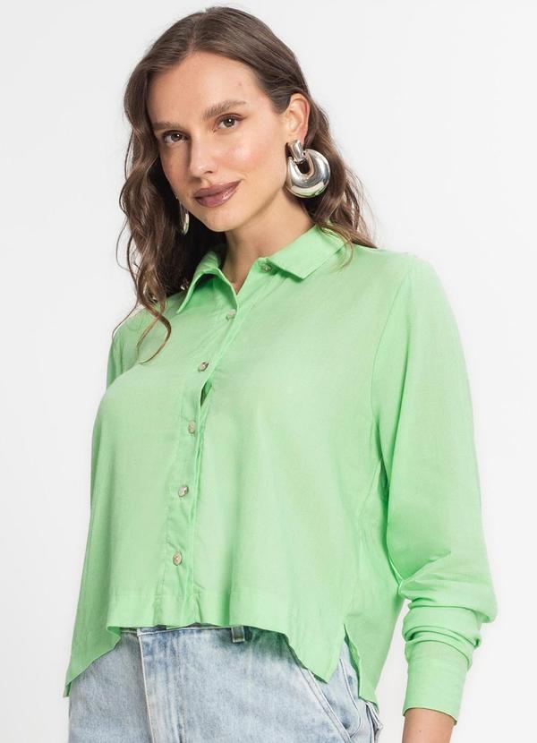 Endless - Camisa Feminina Manga Longa Verde