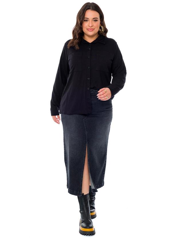 Lisamour - Camisa Feminina Preto 3