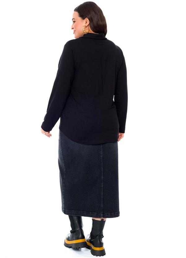 Lisamour - Camisa Feminina Preto 4