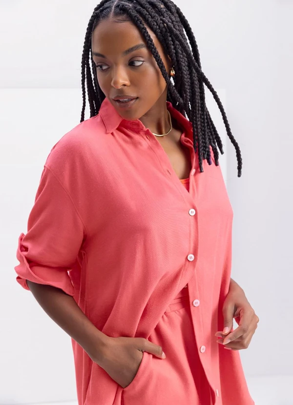 Essendi - Camisa Feminina Rosa 5