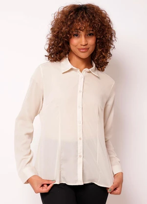 Torra - Camisa Feminina Social Bege - TORRA