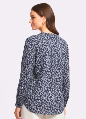 Torra - Camisa Feminina Viscose Azul - TORRA