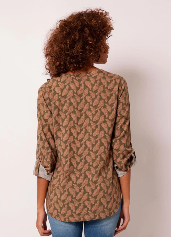 CAMISA FEMININA VISCOSE VERDE - TORRA