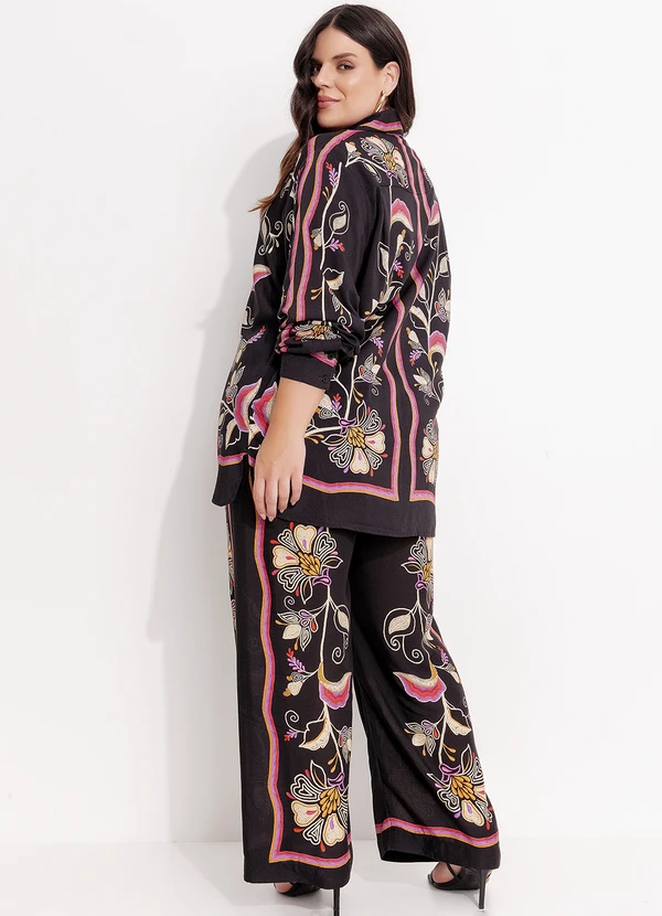 Farm - Camisa Lenço Lia Preto 12