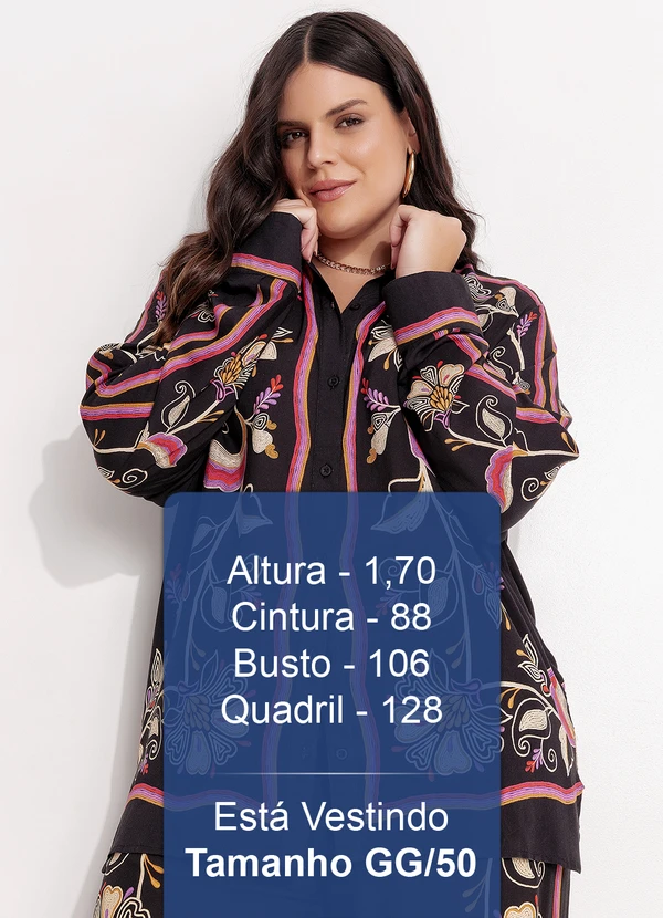 Farm - Camisa Lenço Lia Preto 13