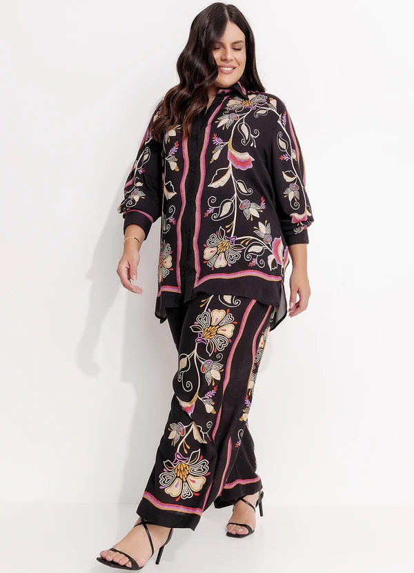 Farm - Camisa Lenço Lia Preto 14