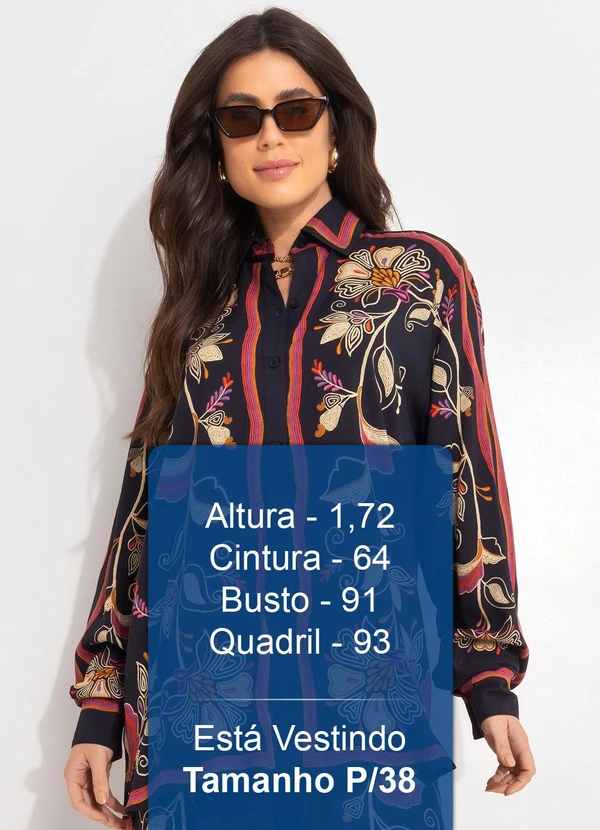 Farm - Camisa Lenço Lia Preto 5