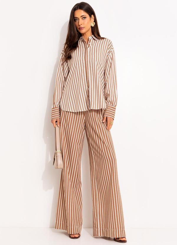 Colcci - Camisa Listrada Bege 6