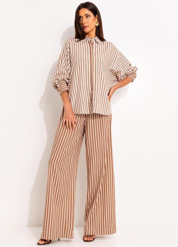 Colcci - Camisa Listrada Bege 7