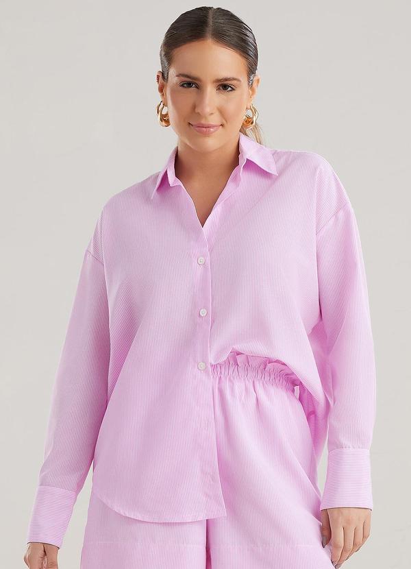 Angel - Camisa Listras Rosa