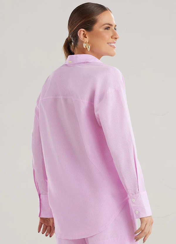 Angel - Camisa Listras Rosa 2