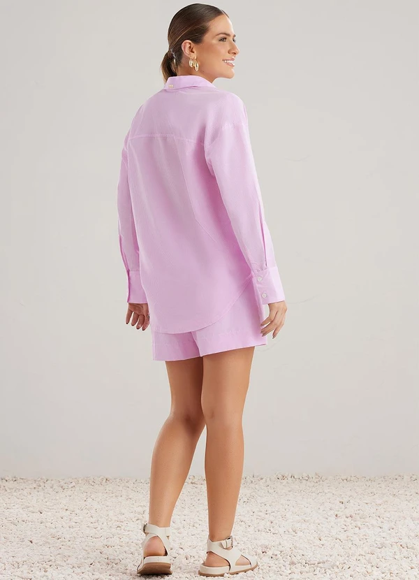 Angel - Camisa Listras Rosa 4