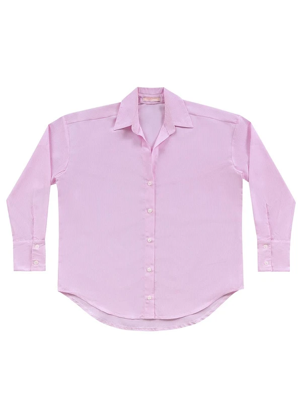 Angel - Camisa Listras Rosa 5