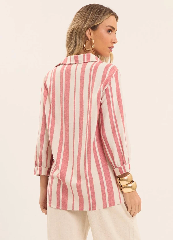 Doce Trama - Camisa Manga 3/4 Celebration Bordada Vermelho 2