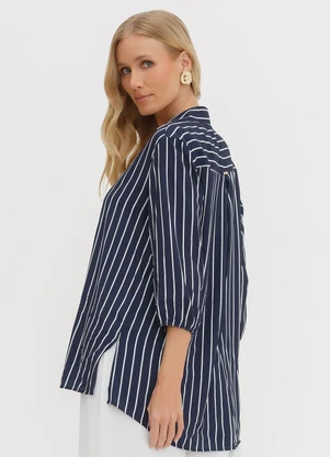 Principessa - Camisa Manga 7/8 em Viscose Queila Marinho - PRINCIPESSA