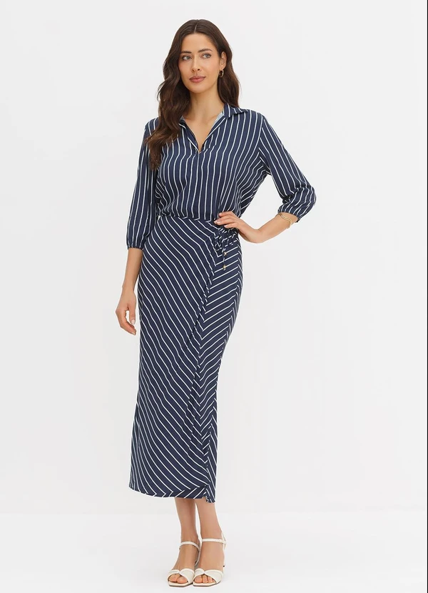 Principessa - Camisa Manga 7/8 em Viscose Queila Marinho 5